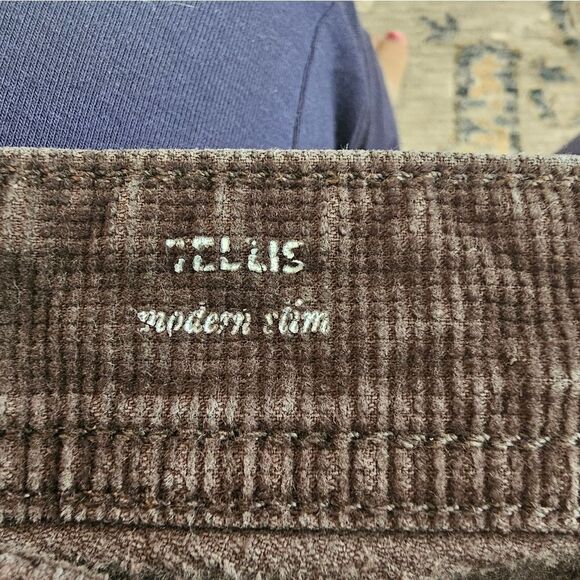 Ag Adriano Goldschmied modern slim brown micro cords sz 30 x 34 - Picture 6 of 7